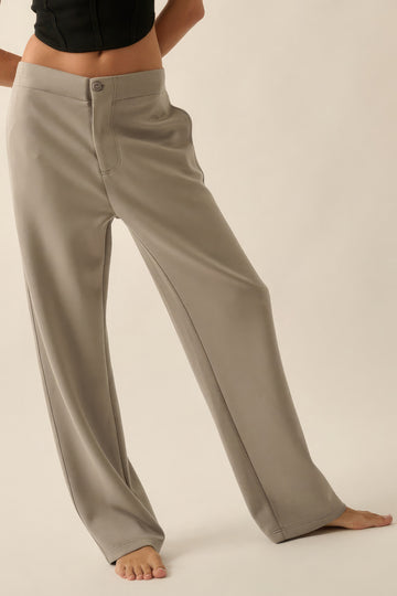 SOGA High Waist Button  Pants